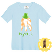 Load image into Gallery viewer, Carrot Trio with name Tee
