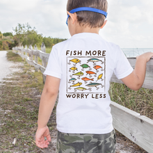 Load image into Gallery viewer, Fish More Worry Less Tee
