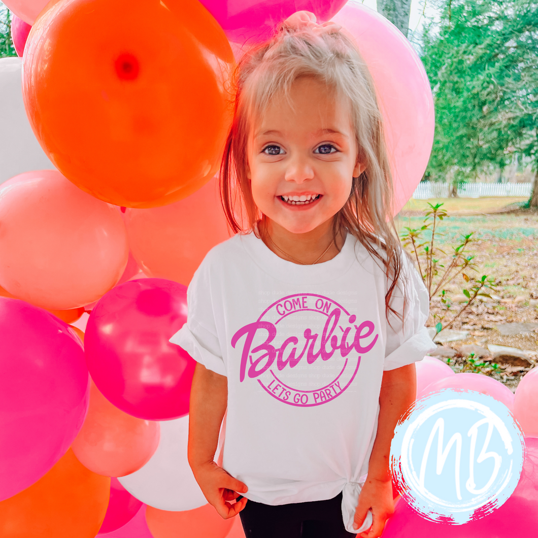 Let's Go Party Tee | Toddler | Girl | Youth |