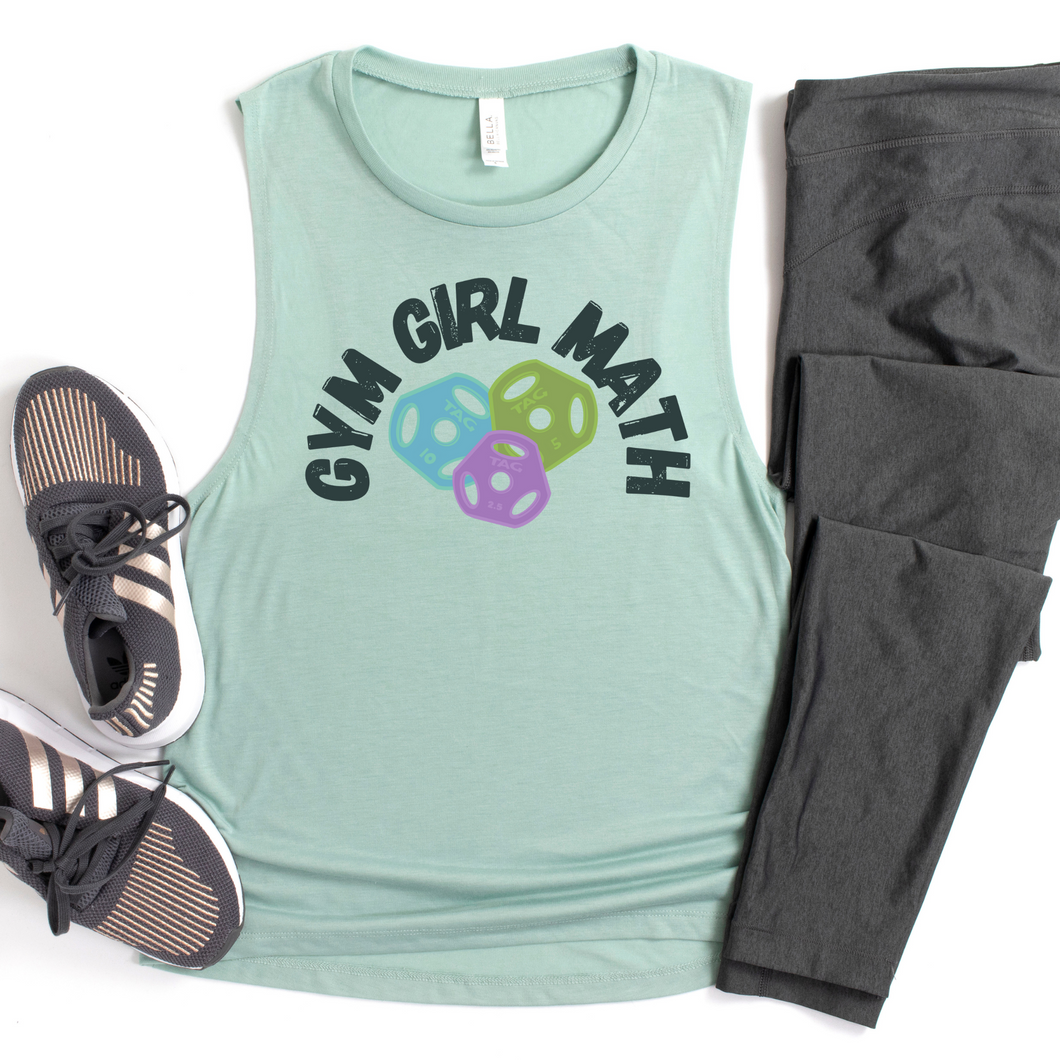 Gym Girl Math Muscle Tank