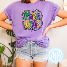 Load image into Gallery viewer, Mardi Gras Y&#39;all Youth &amp; Adult Tee

