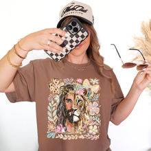 Load image into Gallery viewer, Lion of Judah Floral Tee
