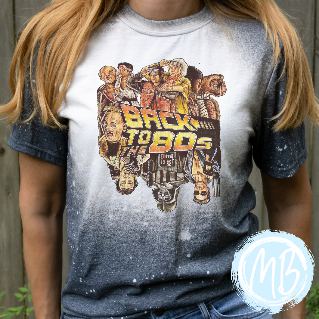 Back to the 80s Bleached Tee | Adult Tee | Youth Tee | Toddler Tee |