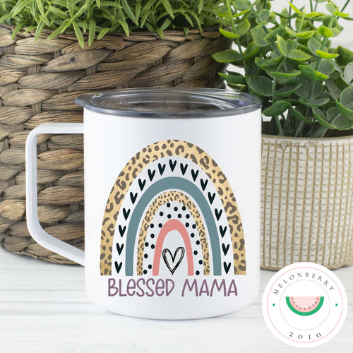 Blessed Mama Can Cooler, Tumbler or Travel Mug