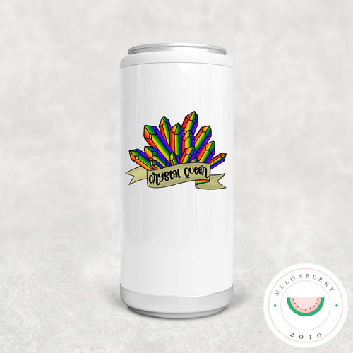 Crystal Queer Can Cooler, Tumbler or Travel Mug