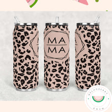Load image into Gallery viewer, MAMA Leopard Print Can Cooler, Tumbler or Water Bottle
