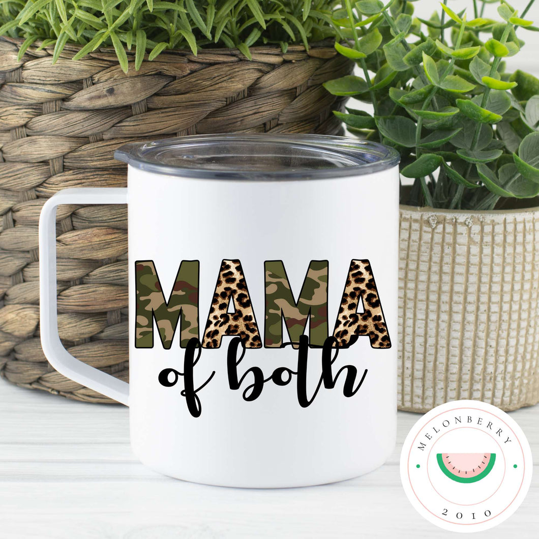 Mama of Both Can Cooler, Tumbler or Travel Mug