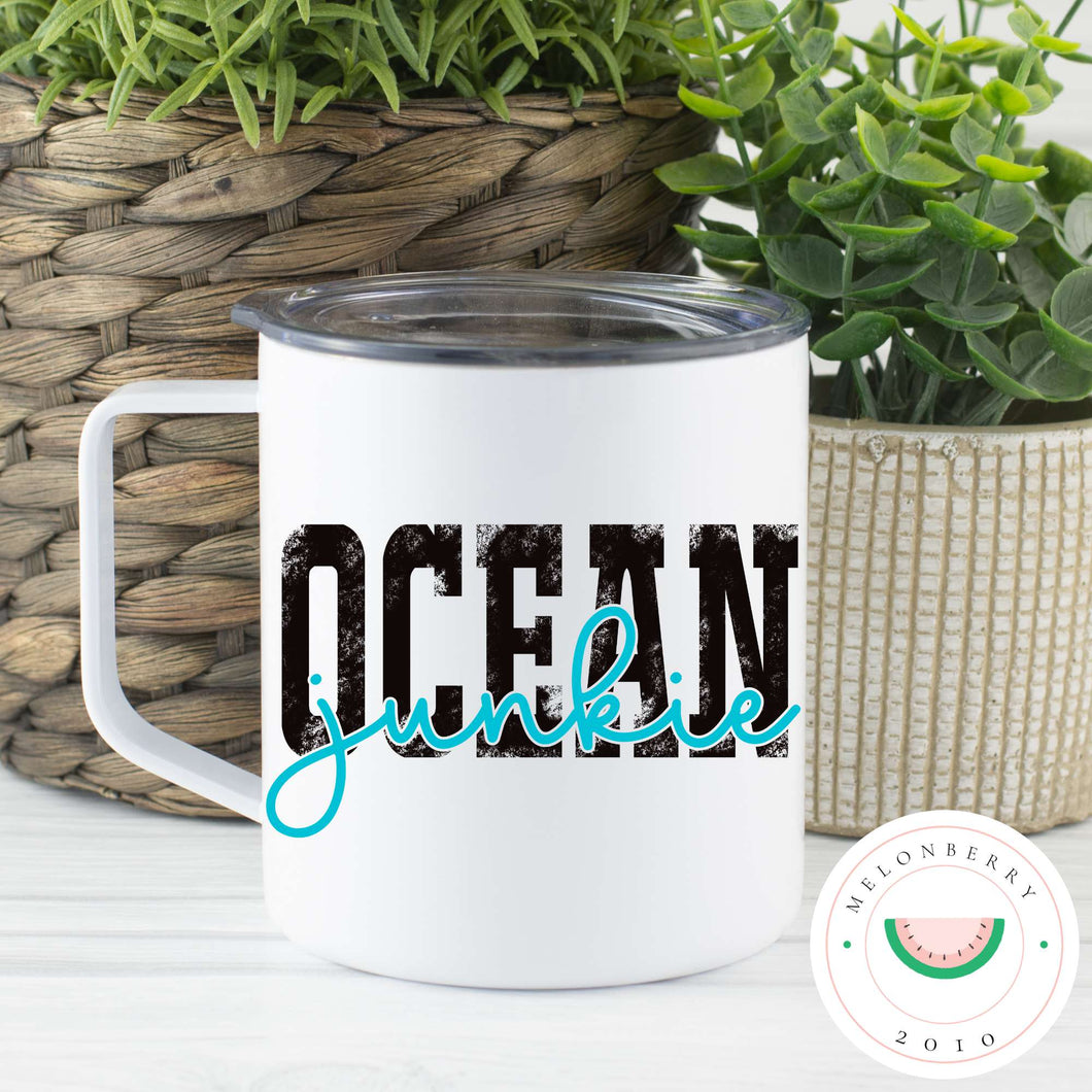 Ocean Junkie Can Cooler, Tumbler or Travel Mug