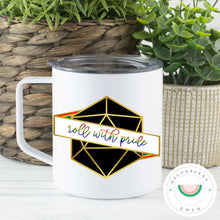 Load image into Gallery viewer, Roll With Pride Can Cooler, Tumbler or Travel Mug
