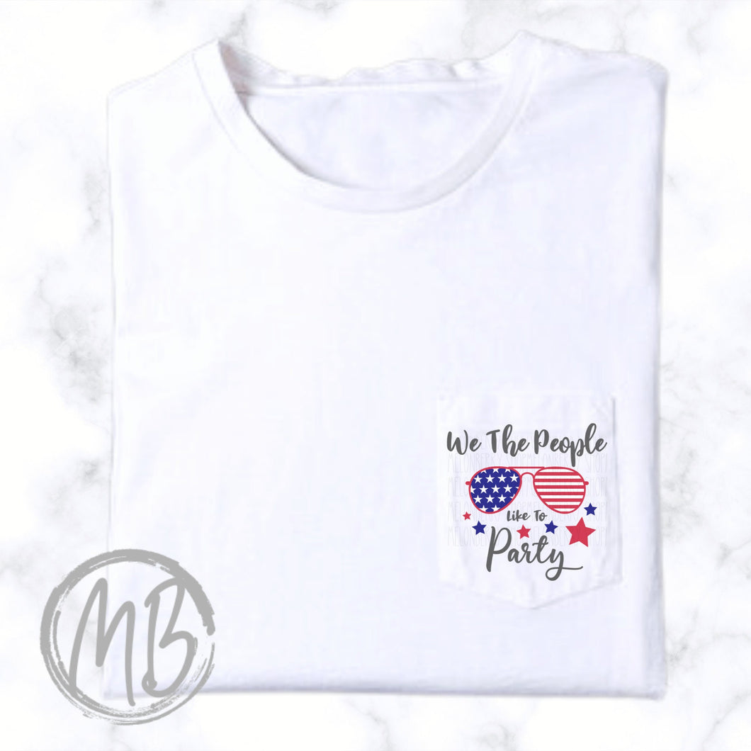We The People Pocket Tee | USA | Patriotic | 4th of July | Memorial Day |