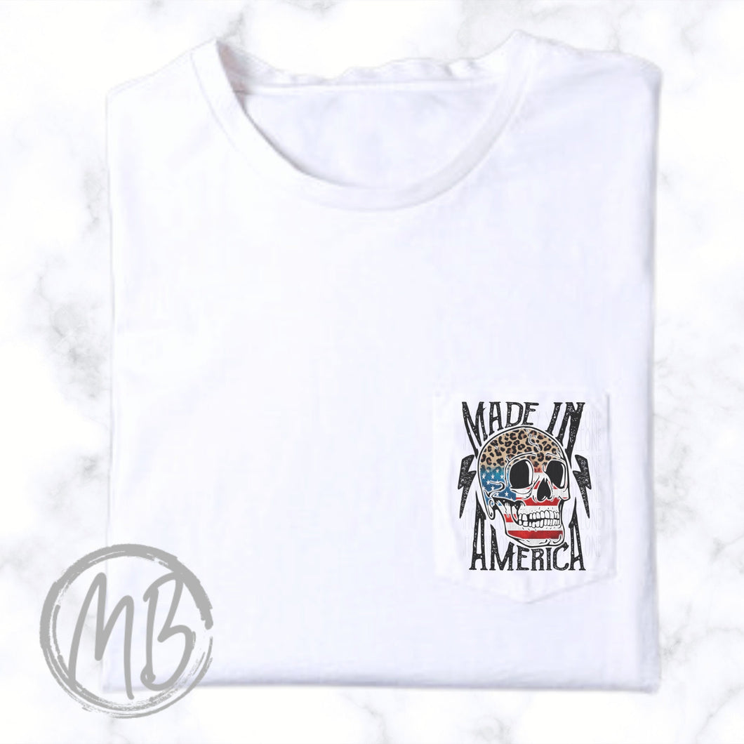 Made In America Pocket Tee | USA | Patriotic | 4th of July | Memorial Day |