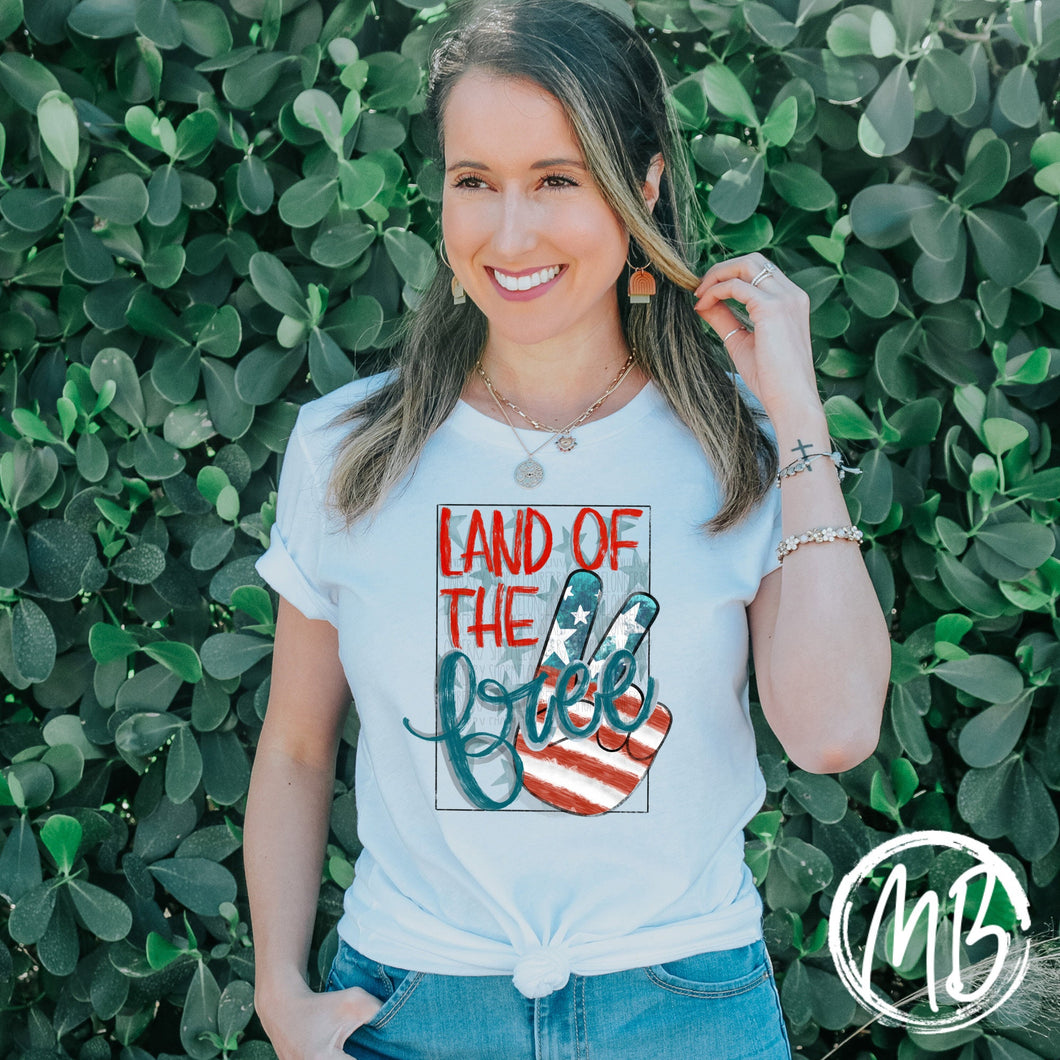 Land of the Free Tank or Tee | USA | Patriotic | 4th of July |