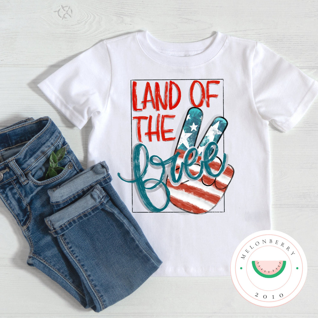 Land of the Free Tee or Onesie  | Summer | Toddler | Baby | Boy |