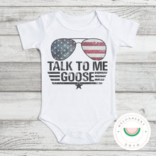 Load image into Gallery viewer, Talk To Me Goose Tee or Onesie  | Summer | Toddler | Baby | Boy |
