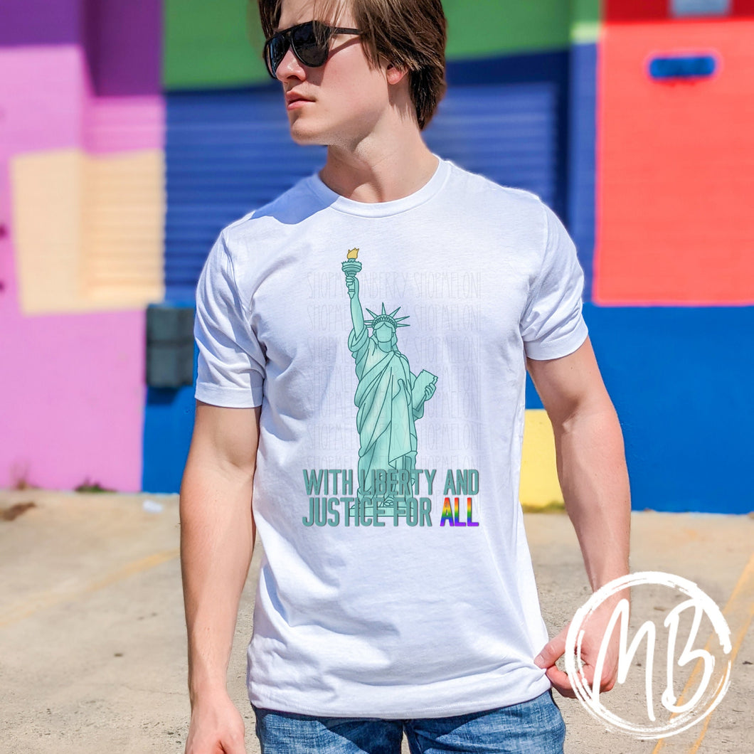 Justice For All Tank or Tee | Pride Tee | Toddler Tee | Youth Tee | Adult Tee |