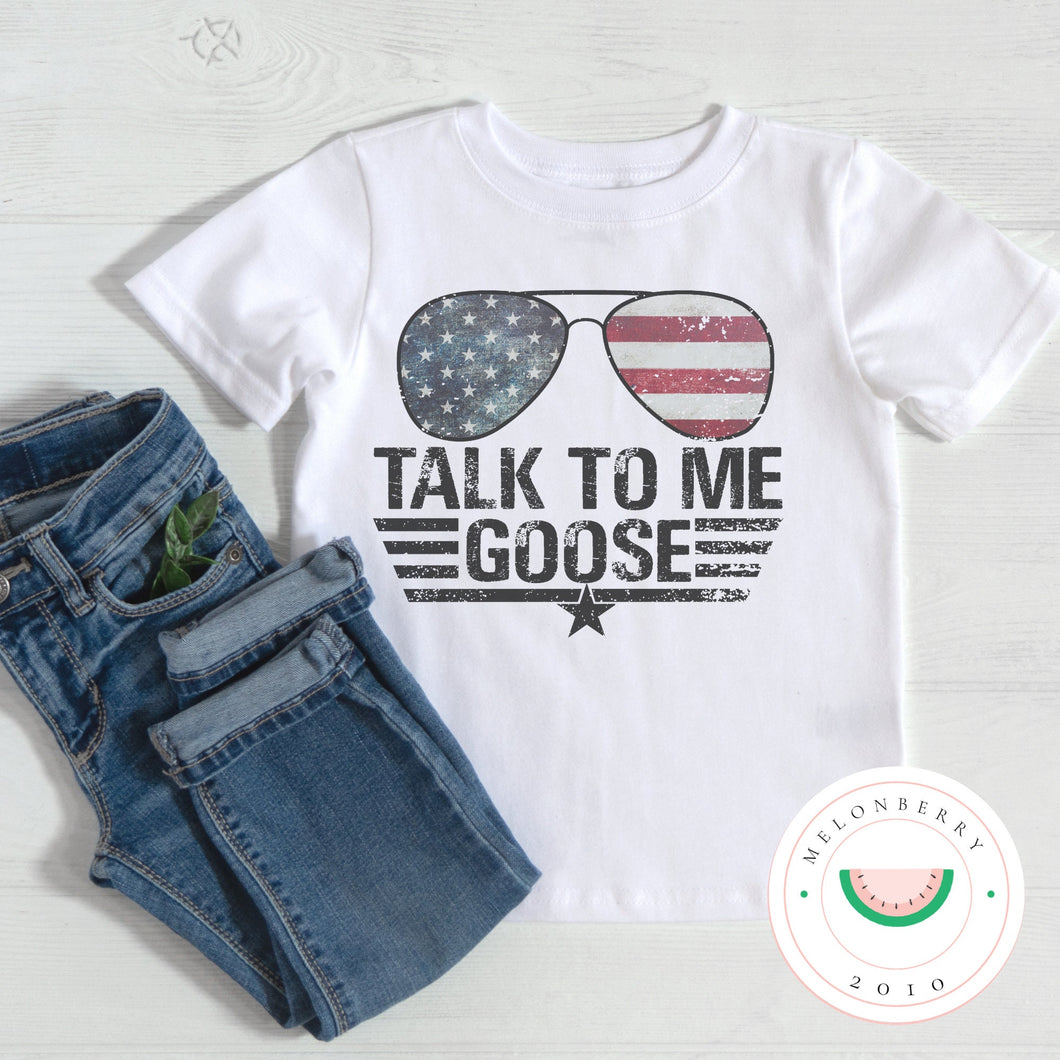 Talk To Me Goose Tee or Onesie  | Summer | Toddler | Baby | Boy |