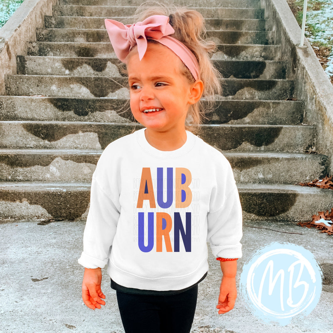 Auburn Sweatshirt | Fall | Toddler | Baby | Girl | School Spirit | Football |
