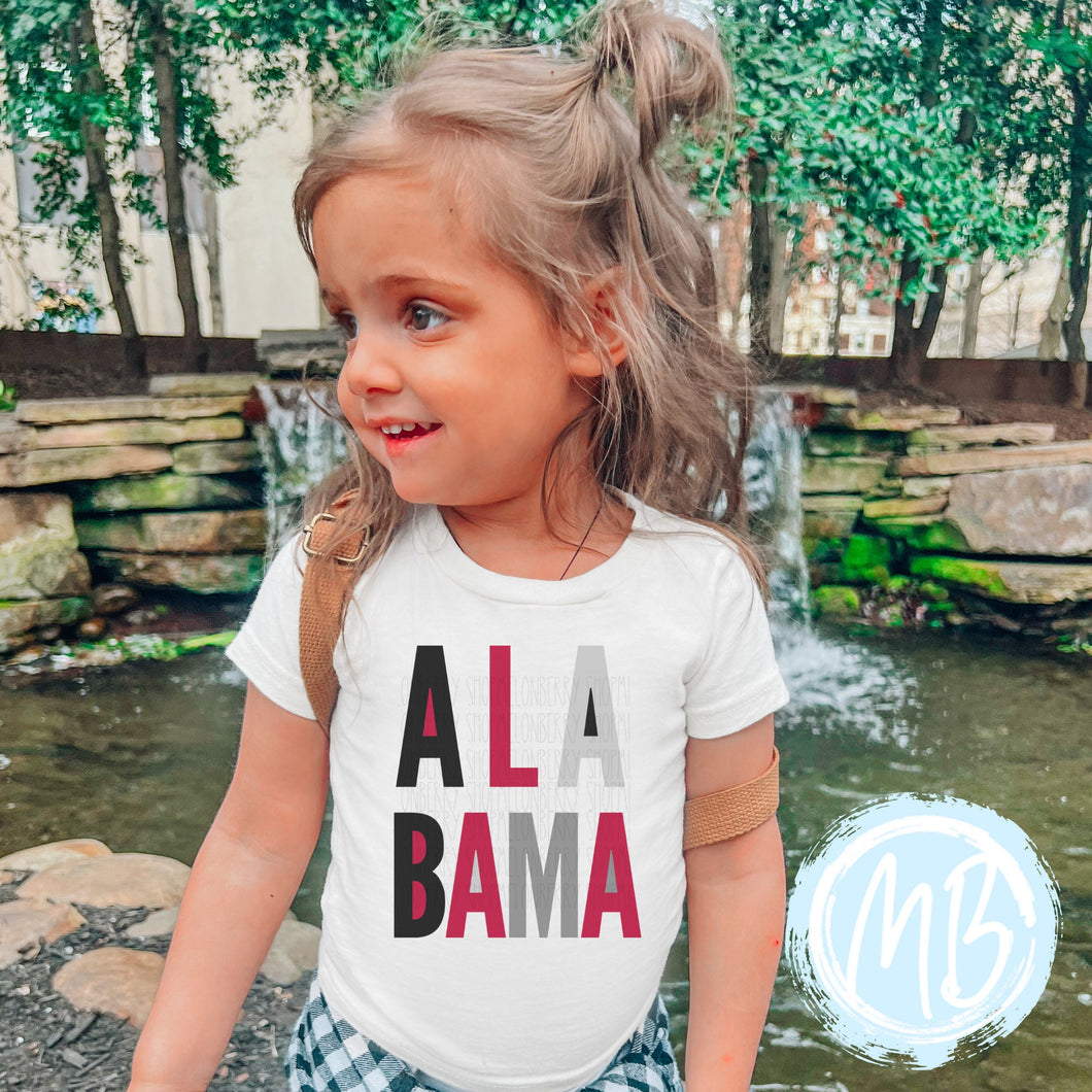 Alabama Tee | Fall | Toddler | Baby | Girl | School Spirit | Football |