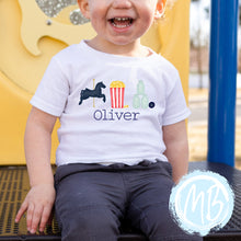 Load image into Gallery viewer, Carnival w/name Tee | Fall | Toddler Tee | Baby Tee | Boy Tee | Farm |
