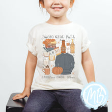 Load image into Gallery viewer, Basic Fall Girl Tee | Fall | Toddler | Baby | Girl | Pumpkin Spice |
