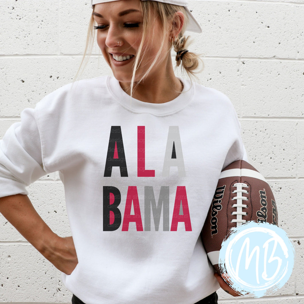 Alabama Sweatshirt | School Spirit | Women's Sweatshirt | Youth Sweatshirt | Football | Alabama