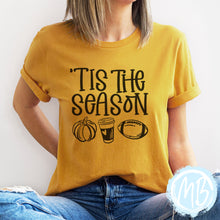 Load image into Gallery viewer, Tis The Season Tee | Fall | Pumpkin Spice | Women&#39;s Tee | Short Sleeve |
