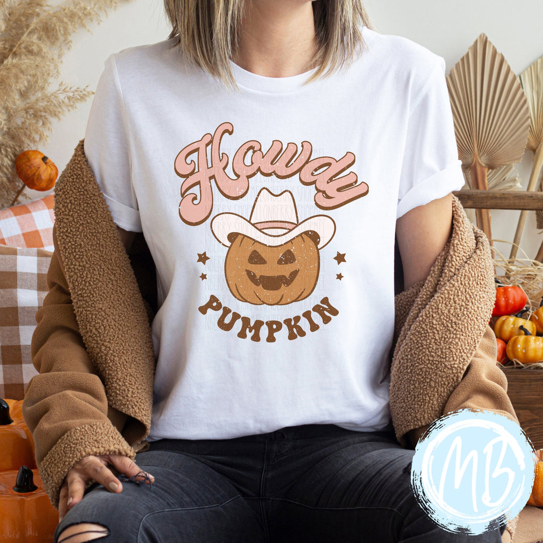 Howdy Pumpkin Tee | Women's Tee | Short Sleeve | Long Sleeve | Fall | Halloween |