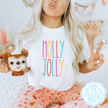 Load image into Gallery viewer, Holly Jolly Colorful Sweatshirt | Women | Christmas | Santa |
