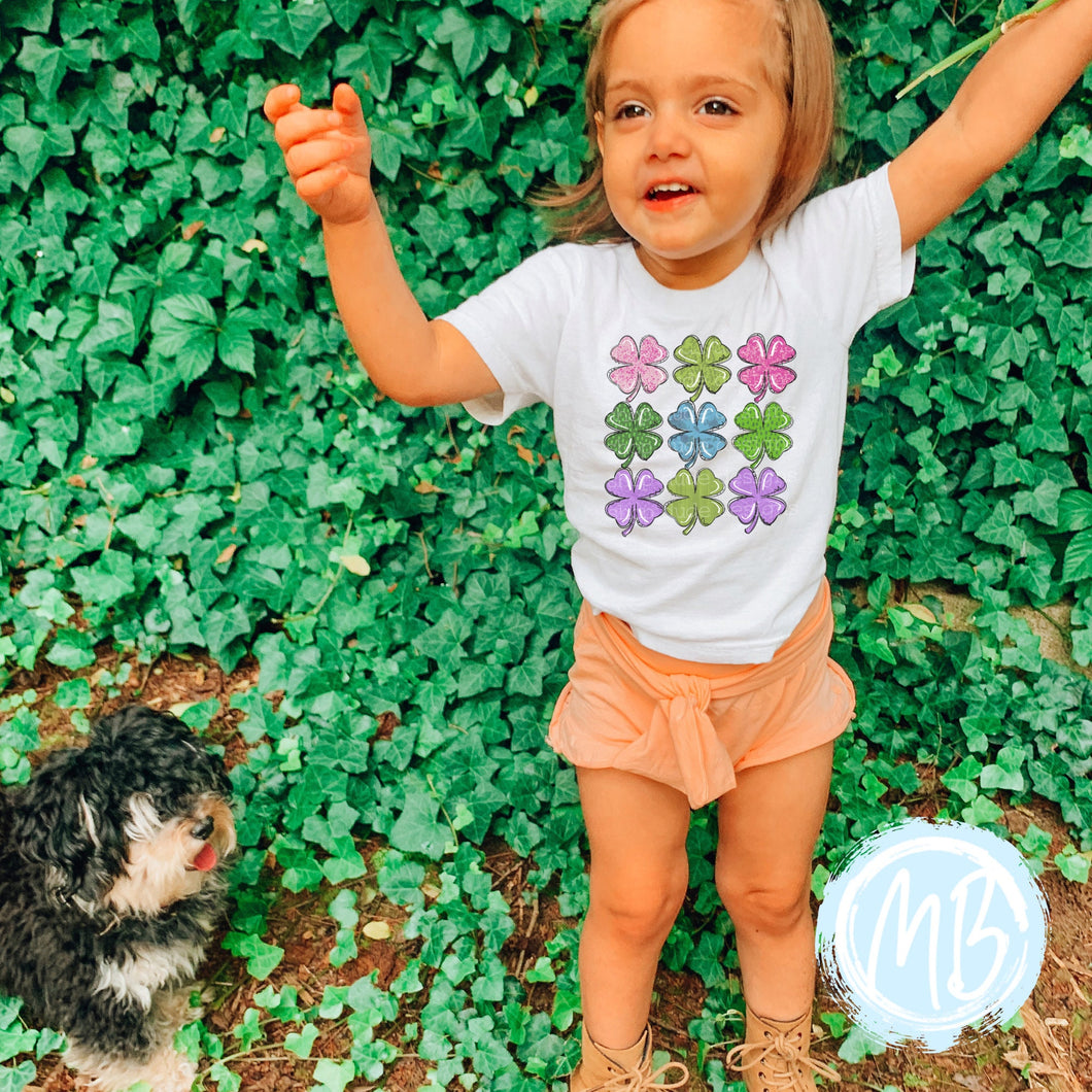 Clovers Tee | Spring | Toddler | Baby | Girl | St. Patrick's Day |