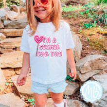 Load image into Gallery viewer, I&#39;m A Sucker For You Tee | Toddler | Baby | Girl | Valentine&#39;s Day | Youth | Spring |
