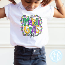 Load image into Gallery viewer, Mardi Gras Y&#39;all Toddler &amp; Youth Tee

