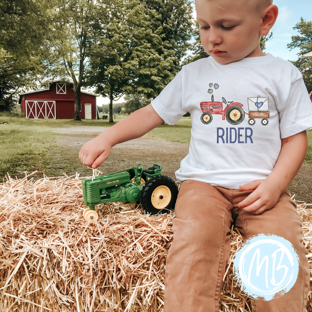 Heart Tractor Toddler & Youth  Tee