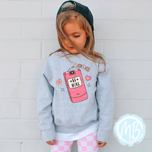 Load image into Gallery viewer, Be Mine Sweatshirt | Spring | Toddler | Baby | Girl | Valentine&#39;s Day |
