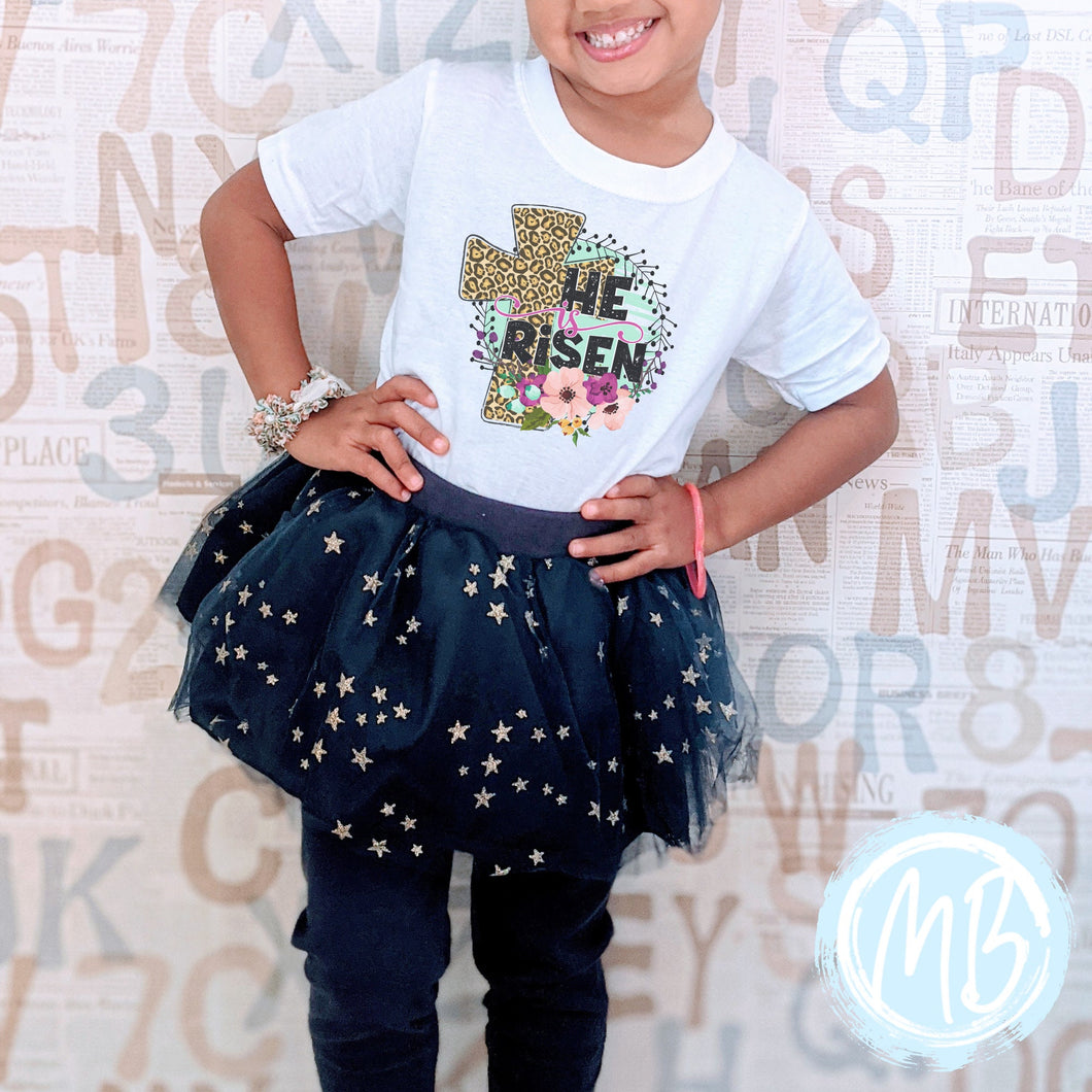 He Is Risen Tee | Toddler | Baby | Girl | Easter | Youth | Spring |