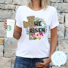 Load image into Gallery viewer, He Is Risen Tee | Spring | Easter | Women&#39;s Tee | Short Sleeve |
