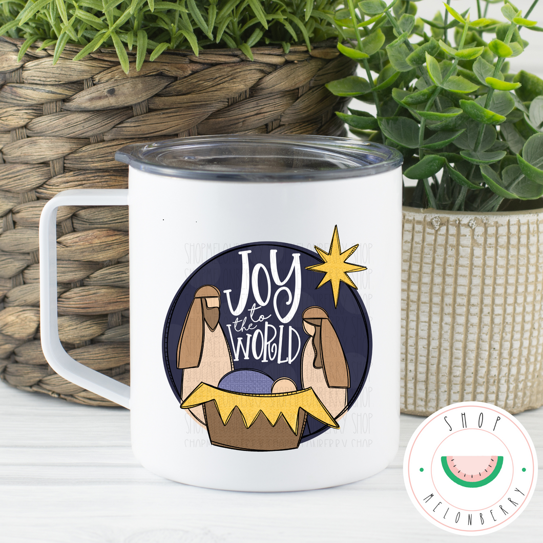 Joy To The World Can Cooler, Tumbler or Travel Mug