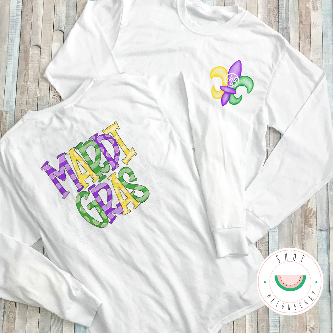 Mardi Gras Toddler, Youth or Adult Tee