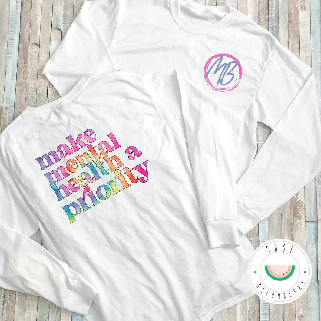 Make Mental Health A Priority Toddler, Youth or Adult Tee